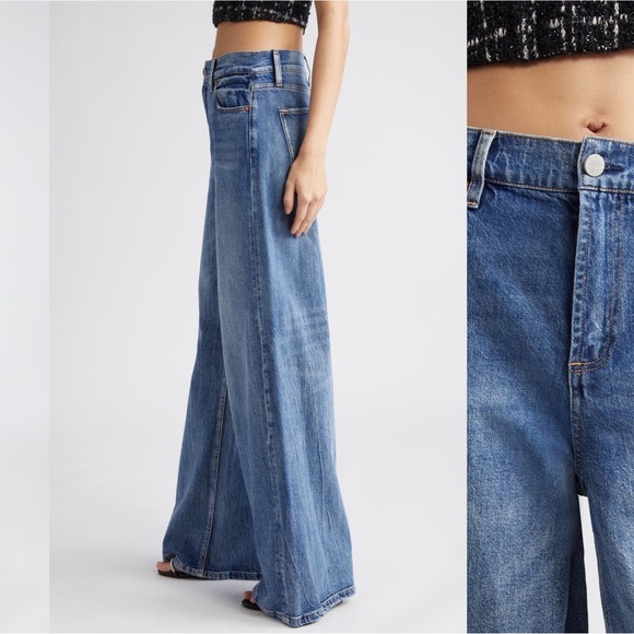 Alice + Olivia Trish Wide Leg Jeans - Picture 5 of 11